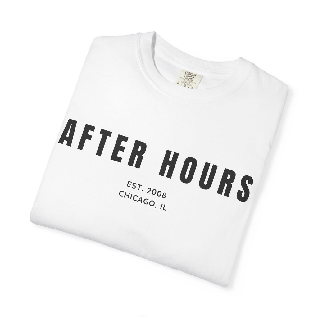 After Hours Social Club T-Shirt — 'After Hours' Graphic Tee with City Coordinates