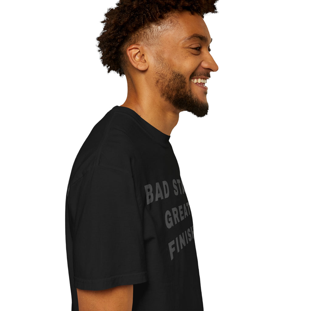 Bad Start Great Finish T-Shirt — "Built Under Pressure" Motivational Tee