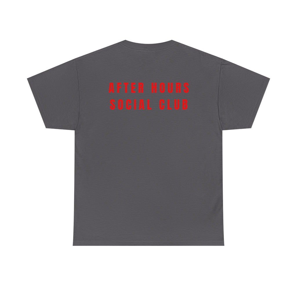 After Hours Social Club Tee — Minimalist White Graphic T-Shirt