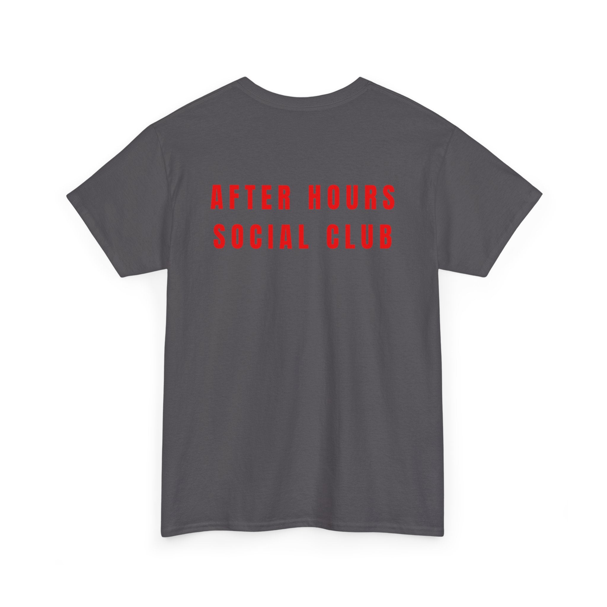 After Hours Social Club Tee — Minimalist White Graphic T-Shirt