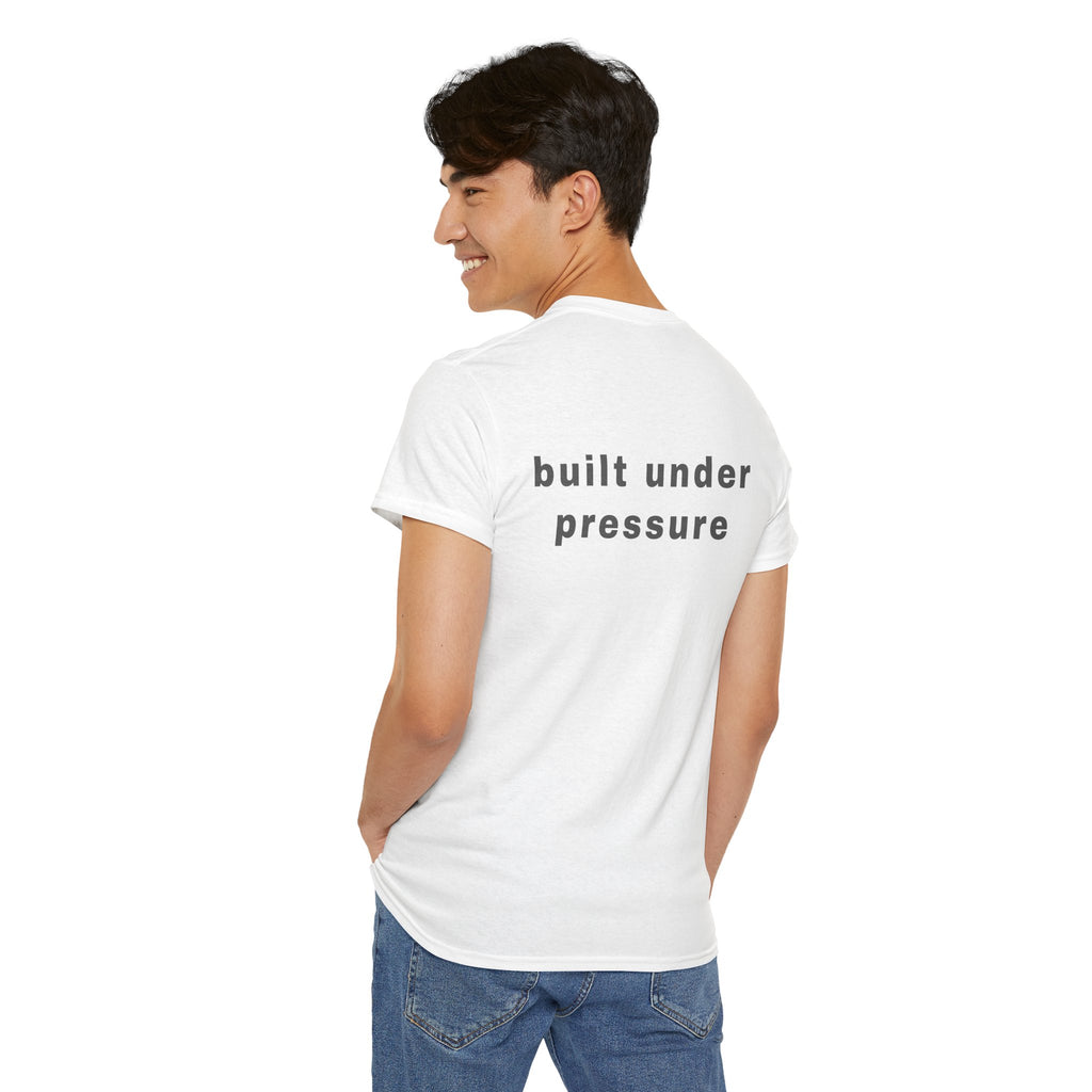 T-Shirt — "Bad Start Great Finish / Built Under Pressure" Motivational Tee