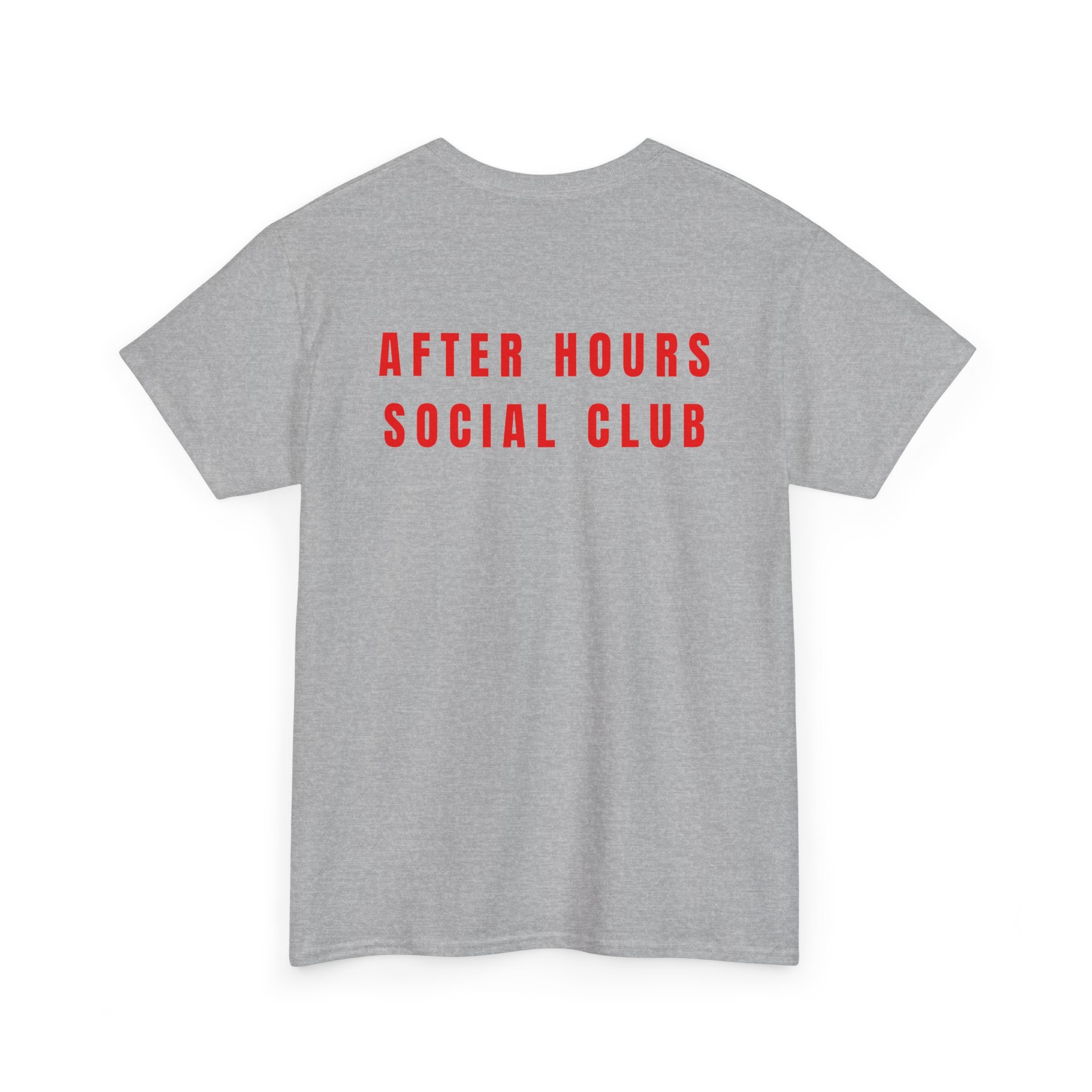After Hours Social Club Tee — Minimalist White Graphic T-Shirt