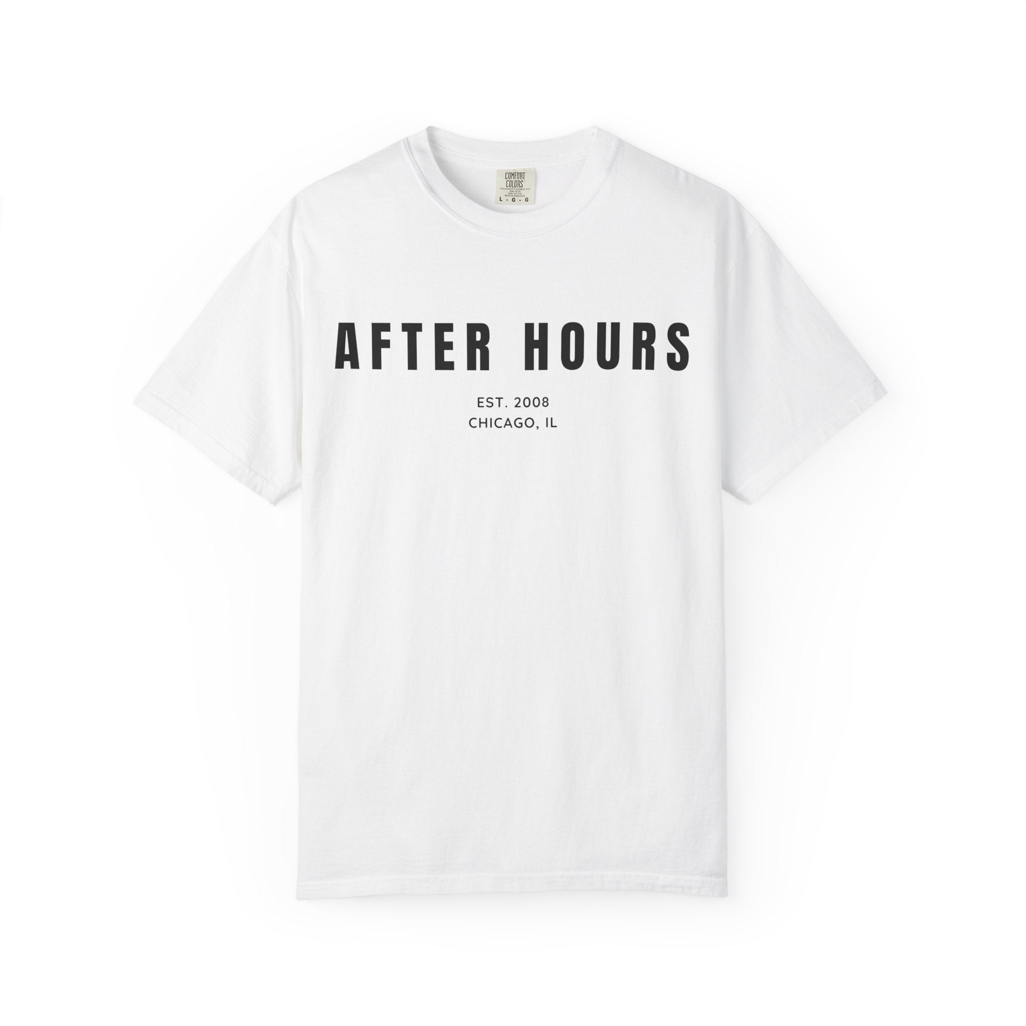 After Hours Social Club T-Shirt — 'After Hours' Graphic Tee with City Coordinates