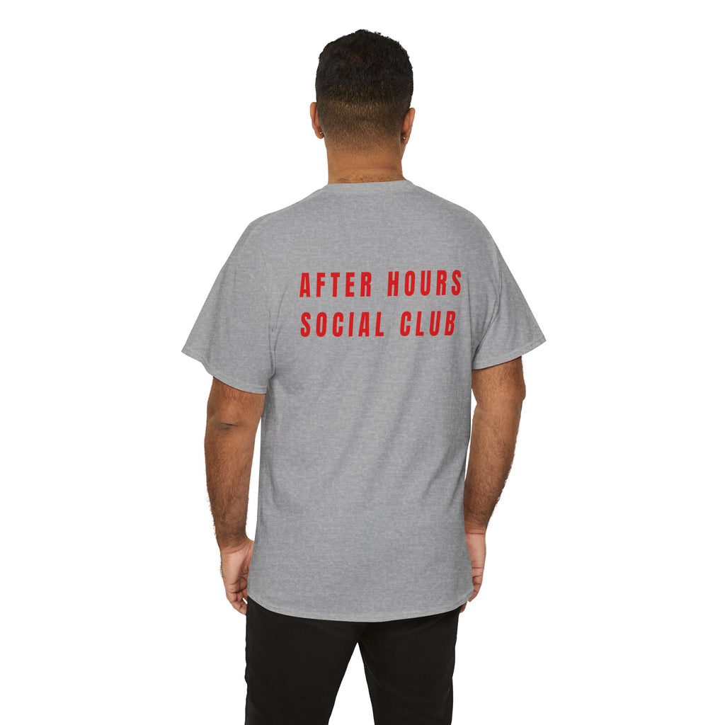 After Hours Social Club Tee — Minimalist White Graphic T-Shirt